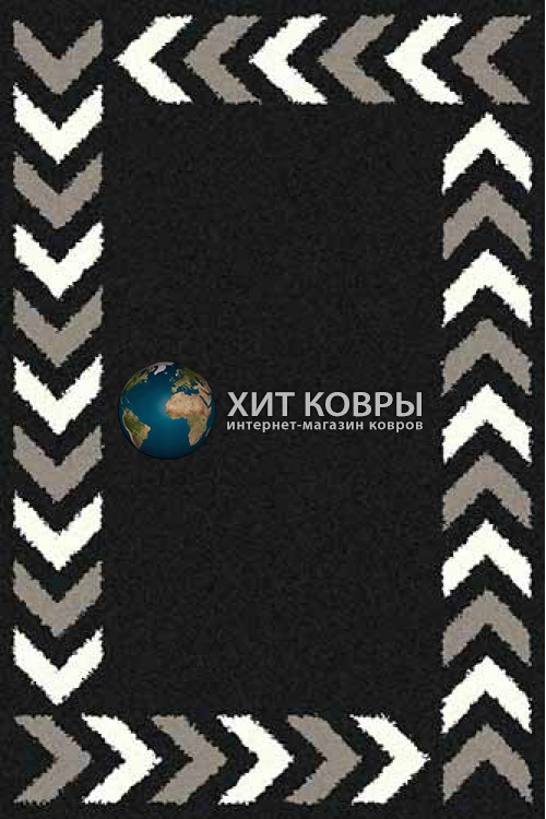 Российский ковер прямоугольный Platinum t638 черный