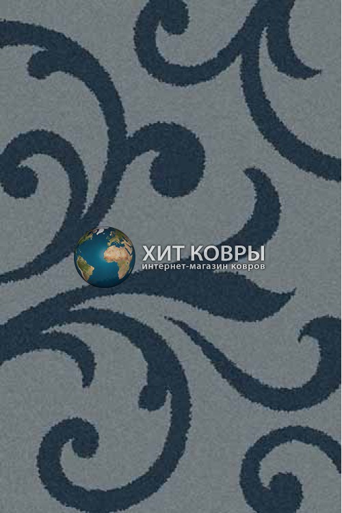 Российский ковер прямоугольный Platinum t644 голубой бирюзовый